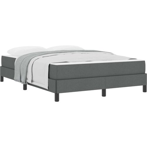 vidaXL Postelja z vzmetnico z vzmetnico Temno siva 140 x 200 cm blago, (5000124141) Cene
