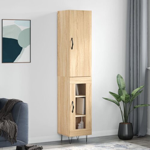 vidaXL Visoka omara sonoma hrast 34,5x34x180 cm inženirski les Cene