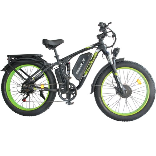ORLMS Električno kolo V3, 52V Dvojni motorji, baterija 52V 25AH, črno-zeleno, (5000008960) Cene
