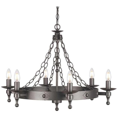 Elstead Lighting elstead WR6-GRAPHITE - luster na lancu warwick 6xE14/60W/230V Cene