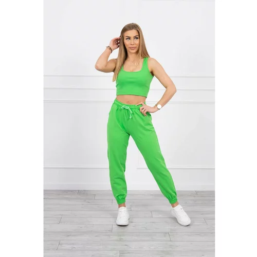 Kesi Set of top+pants green neon
