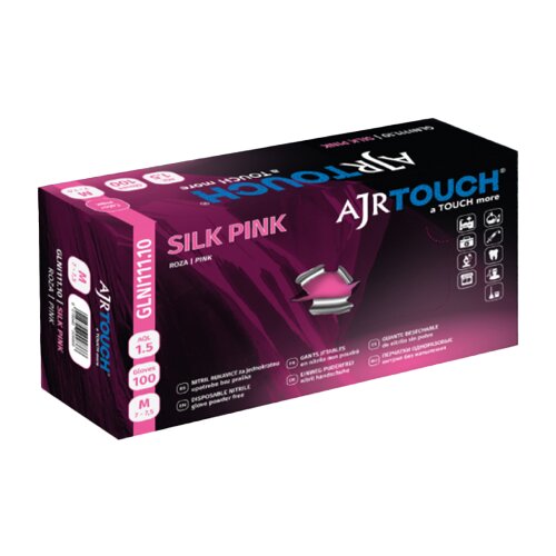 Nitrilne rukavice bez pudera pakovanje 100/1 SILK PINK Slike