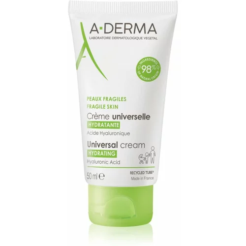 A-derma Universal Cream univerzalna krema s hijaluronskom kiselinom 50 ml