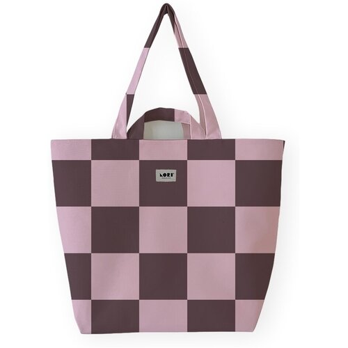 Lori Barcelona Nakupovalne torbe Cuadros Bag - Brown Kostanjeva Cene