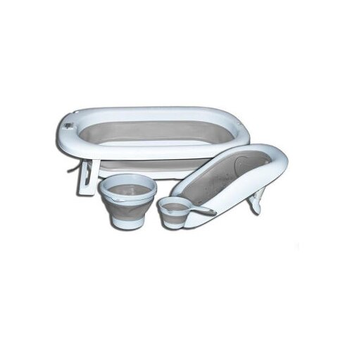 Bbo Set sklopiva kadica za bebe sa dodacima BL-BT338T, Svetlosiva Slike