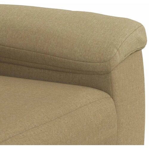  Set sofe 2 pcs Svijetlosmeđa Tkanina - Svjetlosmeđa Jednostruka + Dvostruka (140 cm) Slike