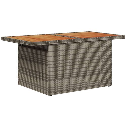  Vrtna garnitura - 6-dijelni set vrtnih sofa s jastučićima siva poli ratan 2-sjedna vrtna sofa s skladištem i jastučićima siva p Cene