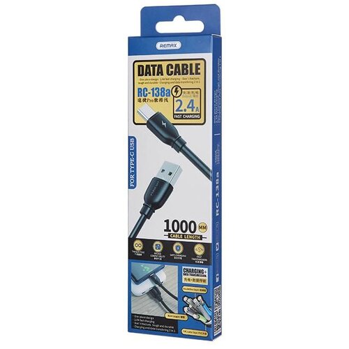 Remax Data kabl Suji Pro RC-138A, Type-C, Crna Cijene