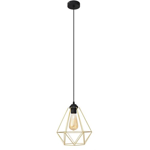  Luster na sajli KARO 1xE27/15W/230V zlatna/crna Cene