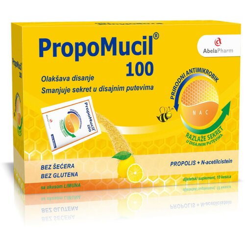 Abela pharm propomucil  kesice 100 mg, 10 kesica Slike