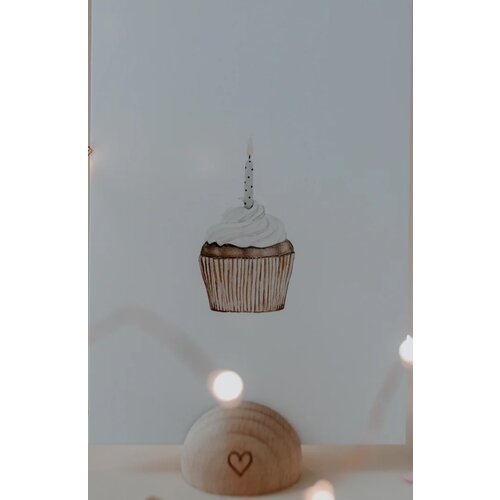 Eulenschnitt Akvarelna kartica - Cupcake Cene