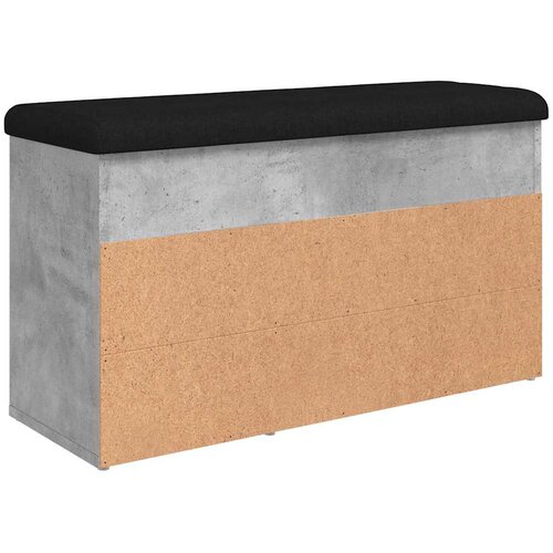  Klupa za cipele boja betona 82 x 32 x 45,5 cm konstruirano drvo Slike