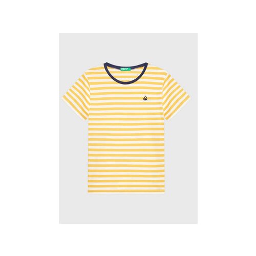 United Colors Of Benetton Majica 30YFG107G Rumena Regular Fit Slike