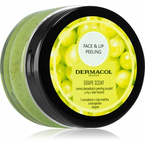 Dermacol Face & Lip Peeling Grape piling za dubinsko čišćenje za usne i lice 50 ml