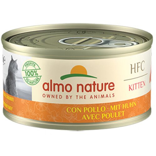  Ekonomično pakiranje Almo Nature HFC Natural 12 x 70 g - Kitten piletina Slike