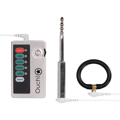 Ouch! E-stim Urethral Sounding Set Small Silver Slike
