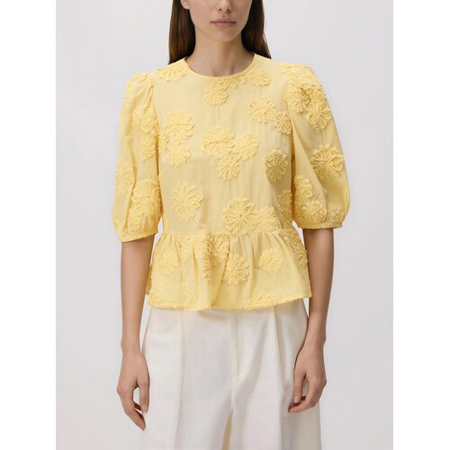 Reserved Bluza s ukrasnim vezom - žuta boja Cene