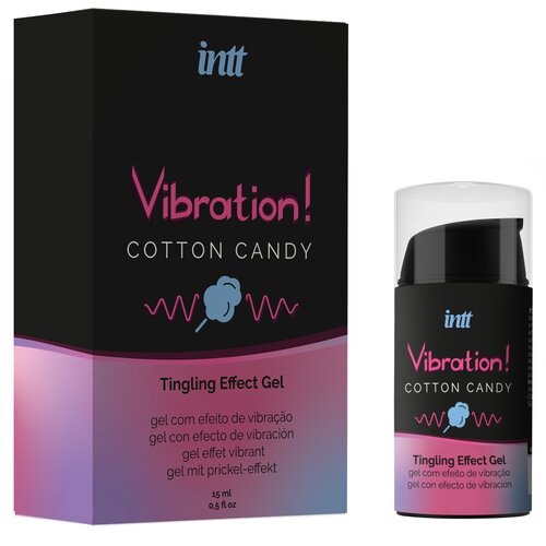 Intt Vibration! Cotton Candy Tingling Effect Gel 15ml Slike
