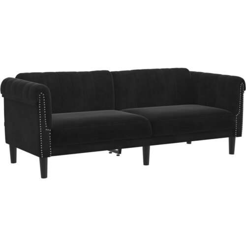 Maison Chic kavč - Sofa - Kanape trosed črna žamet, (21726904) Cene
