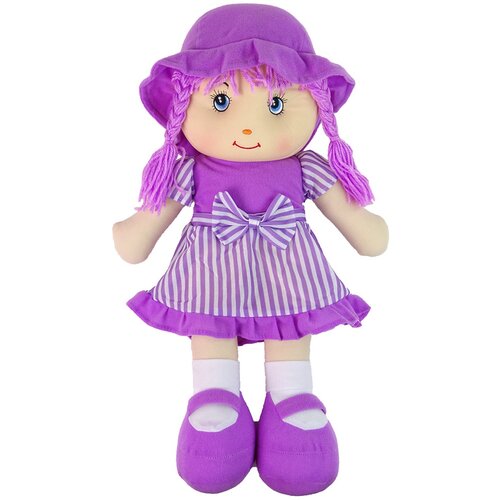  Krpena lutka za grljenje na pruge 50 cm - ljubičasta Cijene