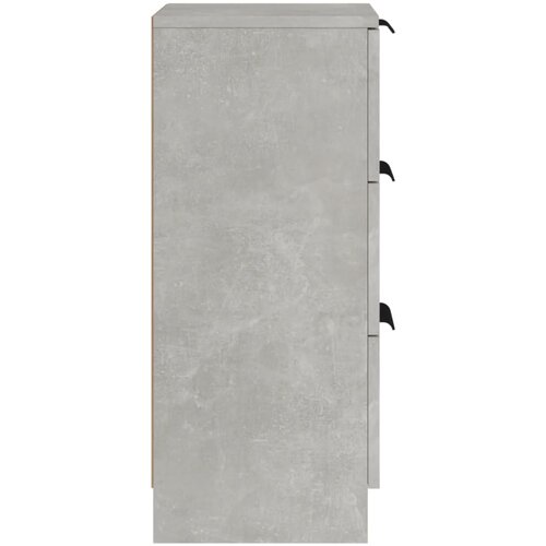  Komode 2 kom siva boja betona 30 x 30 x 70 cm konstruirano drvo Slike