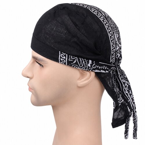 INF Vsestranska bombažna bandana kapa za za&scaron;čito in stil pri aktivnostih Black, (5000326717) Cene