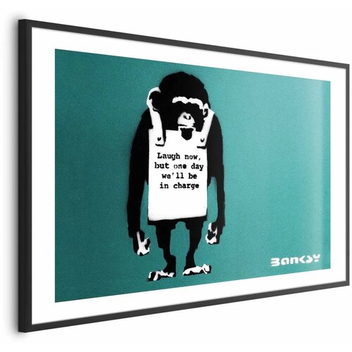  Plakat - Evil Monkey 60x40 Crni okvir s margom Cijene