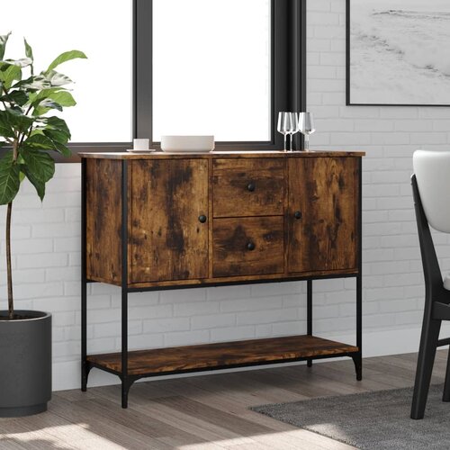  Komoda boja dimljenog hrasta 100x36x85 cm konstruirano drvo Cijene