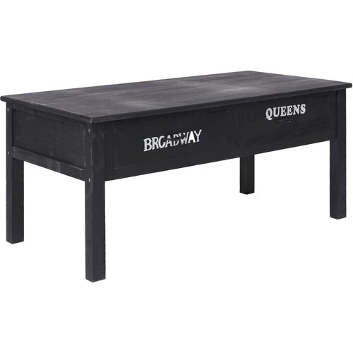  Stolić za kavu crni 100 x 50 x 45 cm drveni Cijene