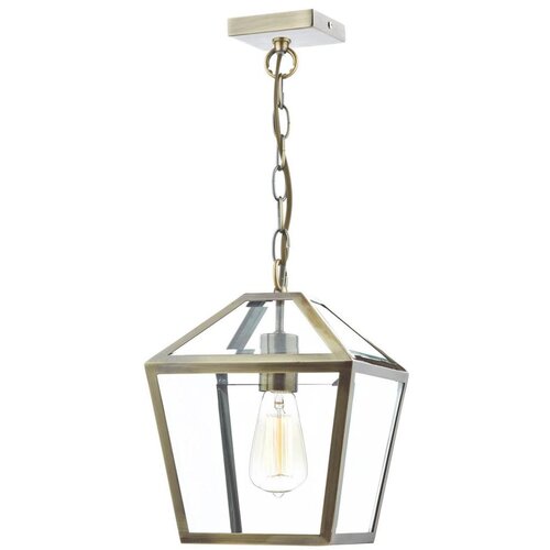  D&amp;auml;r Lighting CHU0175 - Luster na lancu CHURCHILL 1xE27/60W/230V mesing Slike