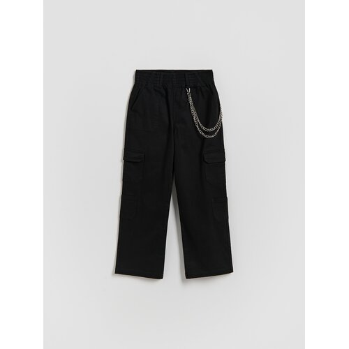Reserved GIRLS` TROUSERS & CHAIN - crno Cijene