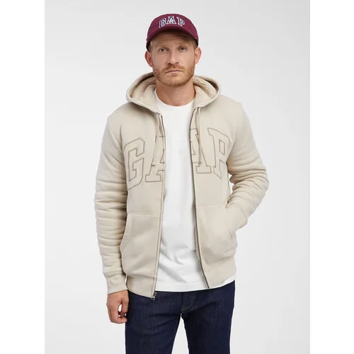 GAP Sweatshirt with sherpa logo - Men