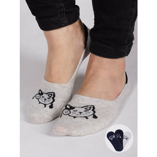 Yoclub Kids's Girls' Ankle No Show Boat Socks Patterns 3-Pack SKB-0135G-AA0H Slike