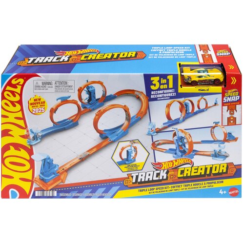 Hot_Wheels Track Creator Triple Loop Speed Kit - 1 k. Cene