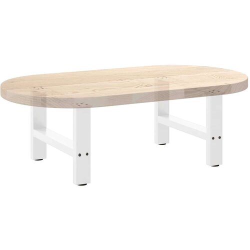  Noge stolića za kavu bijele 2 kom 60x(42-43) cm čelik Slike