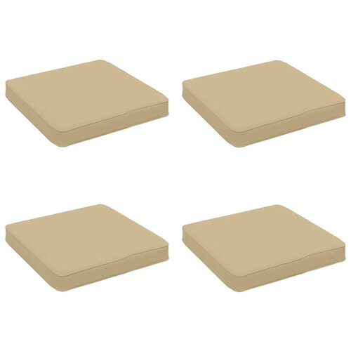 Jastučići za sjedalo od 4 dijela VUGHT 4 pcs 100% poliester Bež - Bež (poliester) 40 x 40 cm 4 Cijene