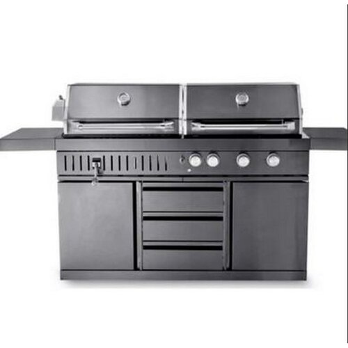 MyOutdoorKitchen Crni inox ro&amp;scaron;tilj na plin i ugljen 7929 Slike