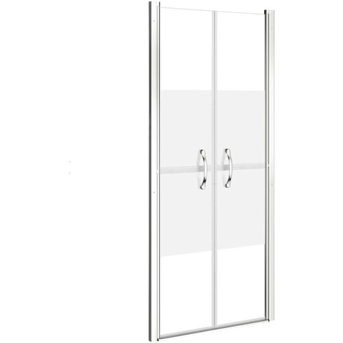 VidaXL Vrata za tu&amp;scaron;-kabinu napola matirana ESG 76 x 190 cm Slike