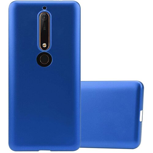 Cadorabo Case, združljiv z Nokia v kovinsko modri - za&scaron;čitni pokrov, narejen iz fleksibilnega silikona TPU, (20595980) Cene