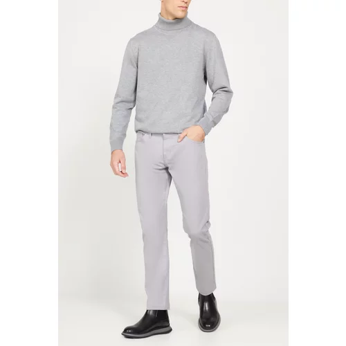 ALTINYILDIZ CLASSICS Men's Stone Slim Fit Slim Fit 5 Pocket Cotton Flexible Trousers