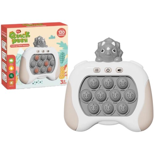  Senzorna igra Pop It Triceratops na baterije sa zvučnim i svjetlosnim efektima &amp;ndash; siva Slike