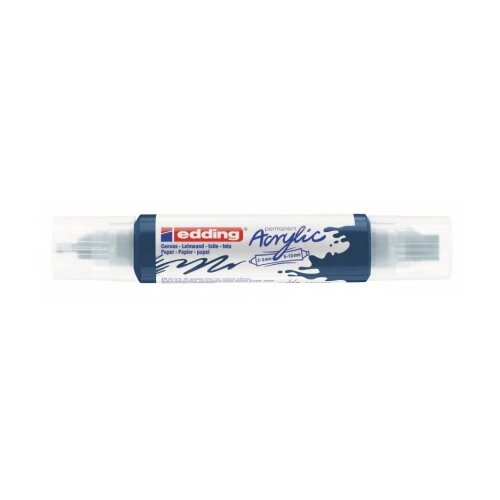  Akrilni marker E-5400 double-liner sa dva vrha Edding tamno plava Slike