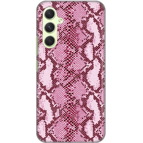 silikonska maska za Samsung A546B Galaxy A54 5G Pink Snake Print roze Slike