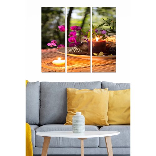 Wallity MDF151440956 multicolor decorative mdf painting (3 pieces) Slike