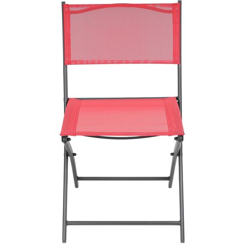 SASKA GARDEN 1056074 balkonski vrtni set &amp;ndash; okrugli stol + 2 sklopive stolice, crveni Slike