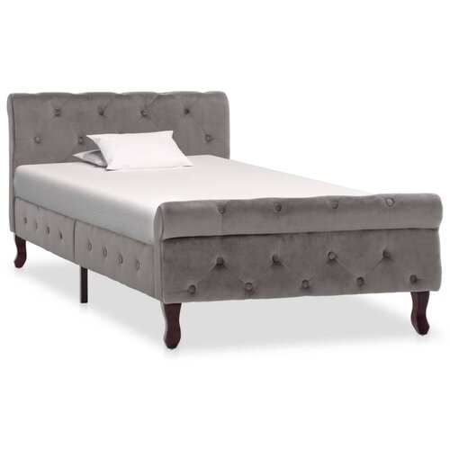 Furnova Posteljni okvir siv žamet 90x200 cm, (21931641) Slike