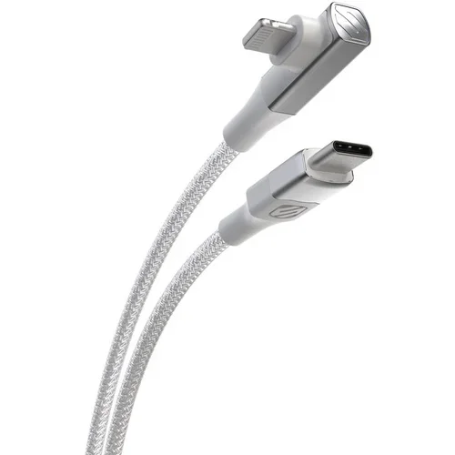 Scosche StrikeLine™ USB-C® na pravokotni Lightning® kabel, 1,2 m, beli, (21166495)