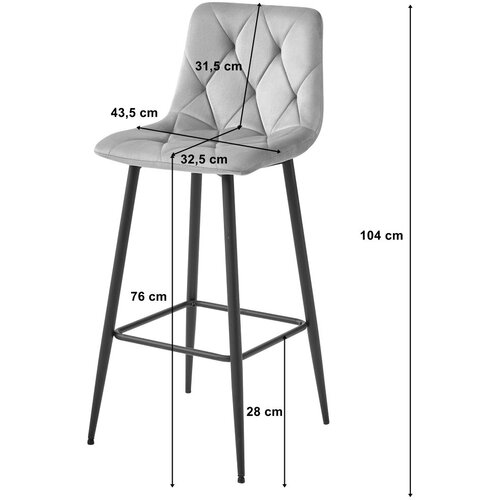 NADO barska stolica - tamno bež bar&amp;scaron;un / crne noge x 4 Slike