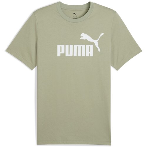 Puma Majica 'Ess No. 1' kaki / bijela Cijene