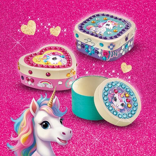 Ses Creative Unicorn set izrada i ukra&amp;scaron;avanje drvenih kutijica Slike
